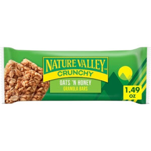 Nature Valley Oats & Honey Crunchy Granola Bar, 1.49 Ounce, 6 Per Pack, 12 Per Case