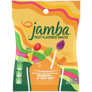 Jamba Mango- A-Go-Go Fruit Flavored Snacks, 4.2 Ounce, 12 Per Box, 3 Per Case