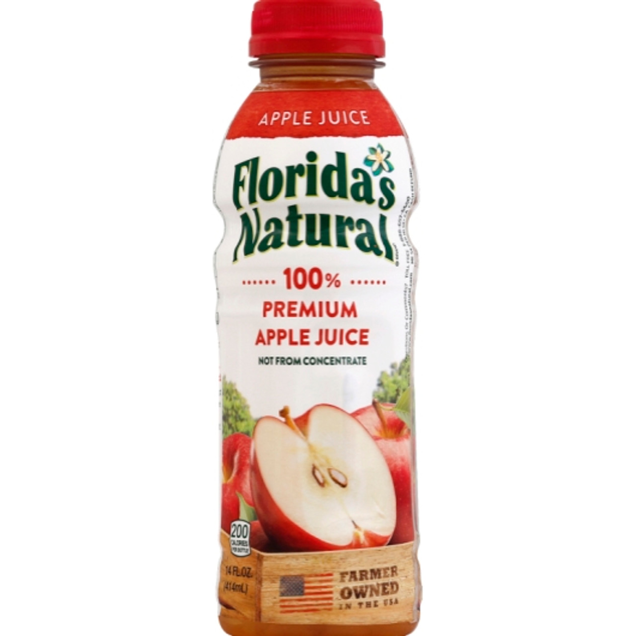 Florida s Natural Premium Apple Juice, 14 Fluid Ounce, 12 Per Case