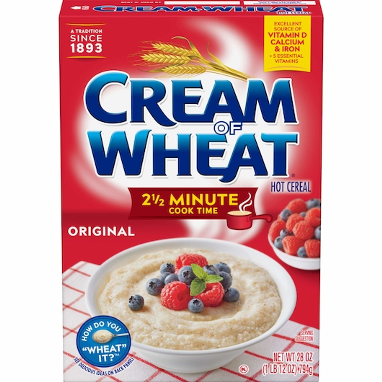 Cream Of Wheat Wheat Quick Hot Cereal, 28 Ounce, 12 Per Case