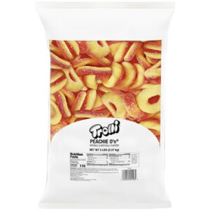 Trolli Candy Peachie O s Gummy Candy, 80 Ounce, 6 Per Case