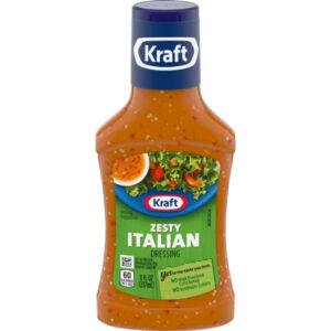 Kraft Zesty Italian Dressing Bottle, 8 Fluid Ounce, 9 Per Case