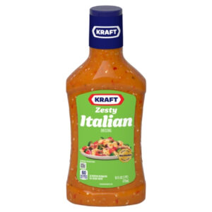 Kraft Zesty Italian Dressing Bottle, 16 Fluid Ounce, 6 Per Case