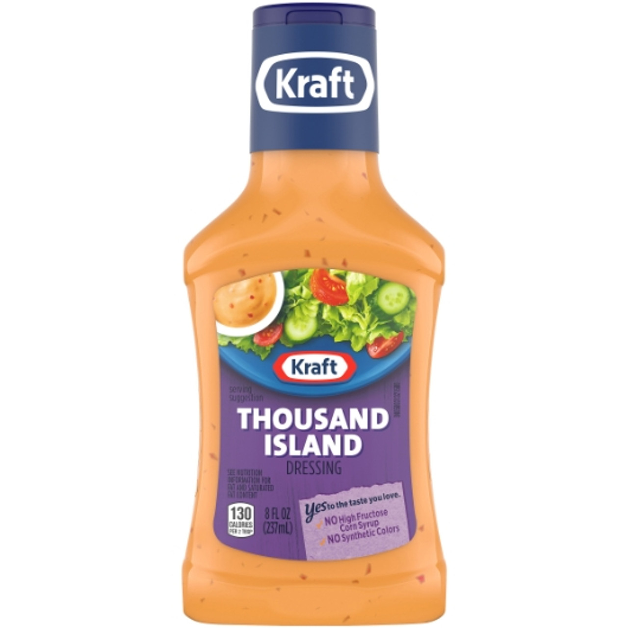 Kraft Thousand Island Dressing Bottle, 8 Fluid Ounce, 9 Per Case