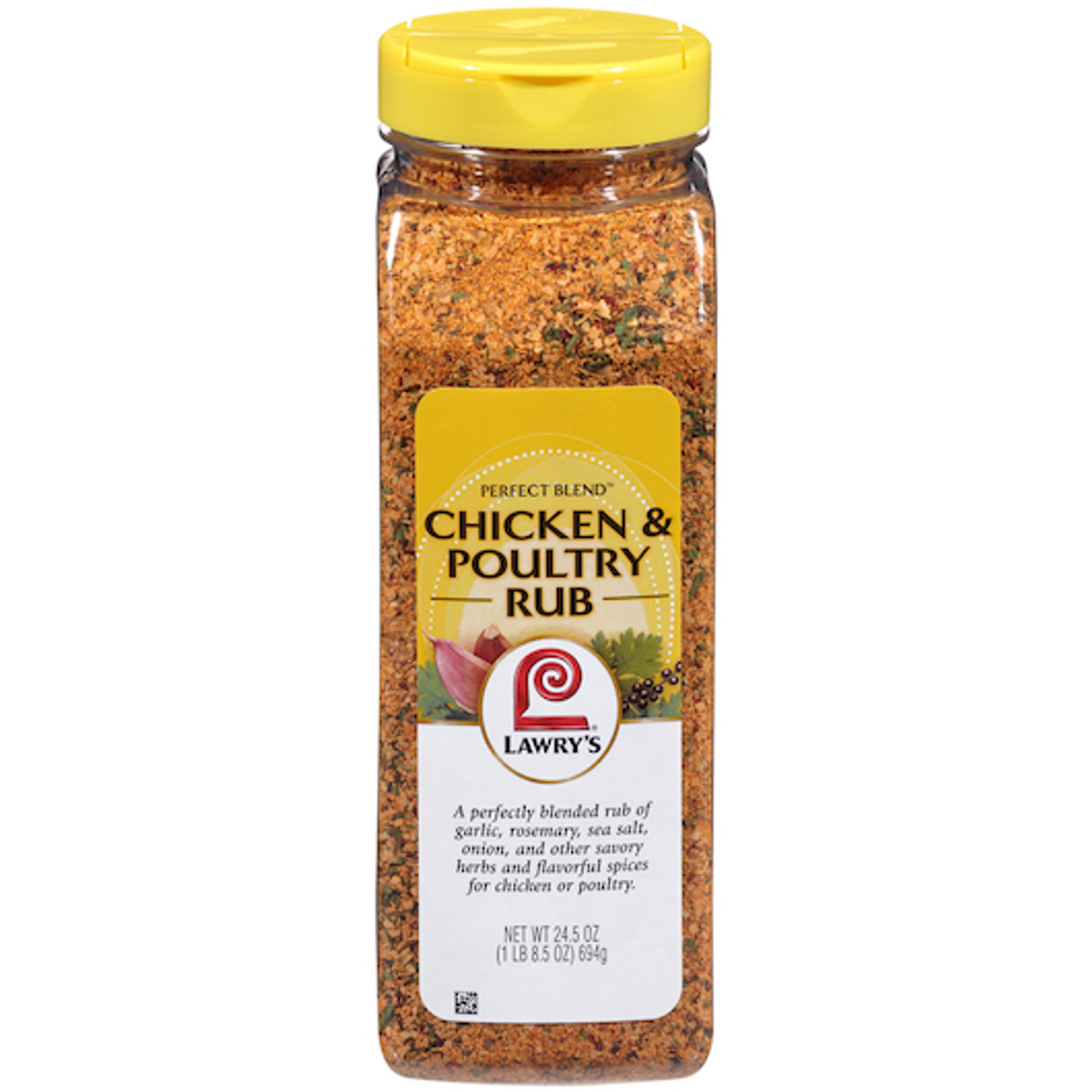 Lawry s Perfect Blend Chicken Rub And Seasoning, 24.5 Ounces, 6 Per Case