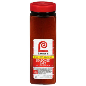 Lawry s 25% Less Sodium Seasoned Salt, 36.5 Ounce, 6 Per Case