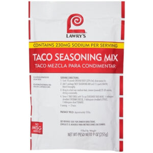 Lawrys Taco Seasoning Mix, 9 Ounce, 6 Per Case