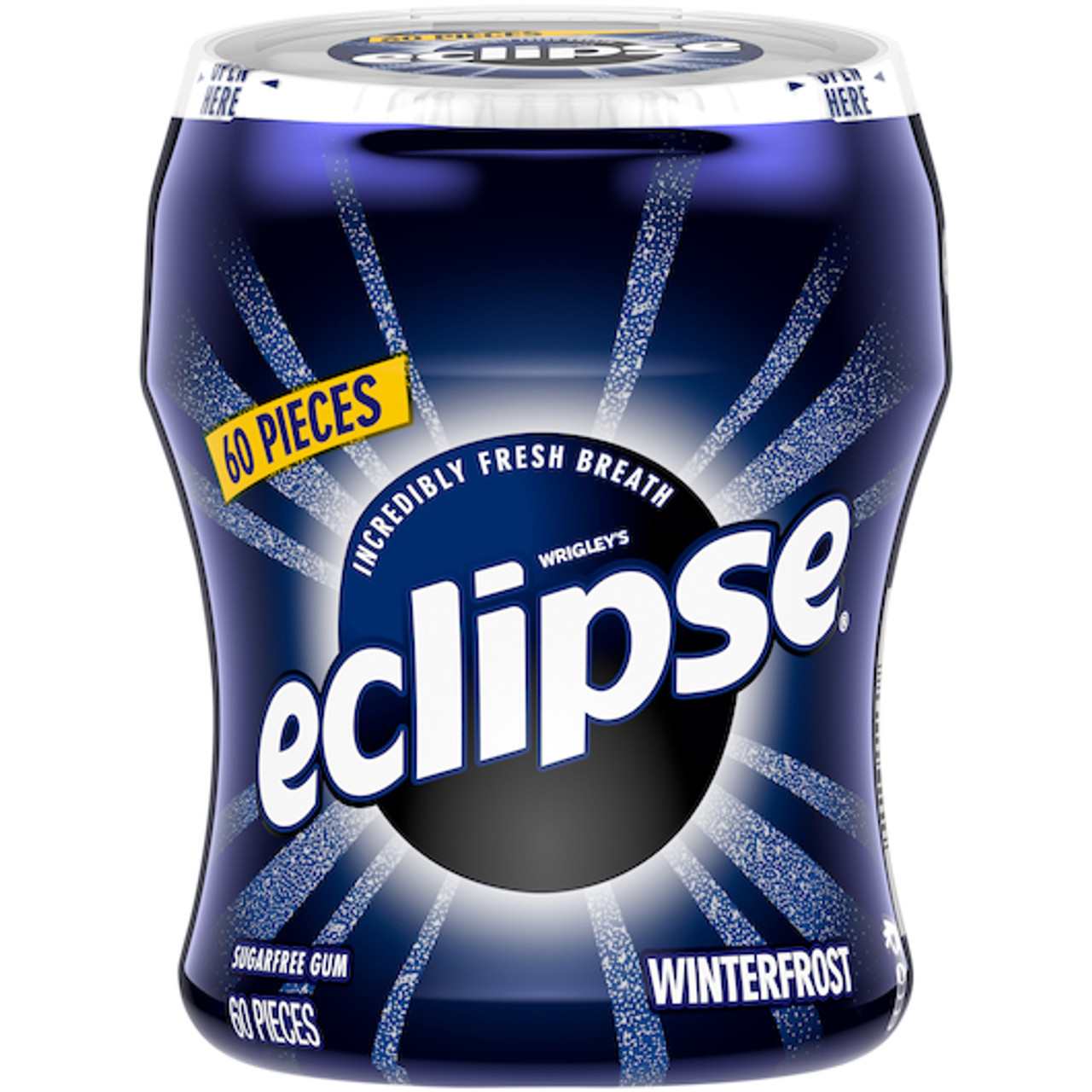 Eclipse Winterfrost Gum Big-E Pack Tray, 60 Piece, 4 Per Box, 4 Per Case