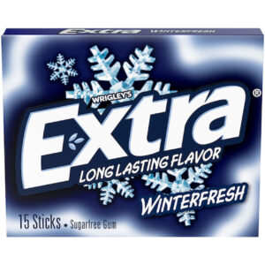 Extra Winterfresh Gum, 15 Piece, 10 Per Box, 12 Per Case