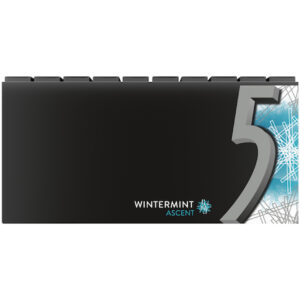 5 Gum Sugarfree Wintermint Ascent Stick Gum, 15 Piece, 10 Per Box, 12 Per Case