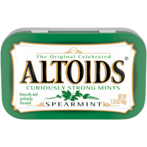 Altoids Spearmint Single, 1.76 Ounce, 12 Per Box, 12 Per Case