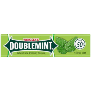 Doublemint Stick Gum, 5 Piece, 40 Per Box, 20 Per Case