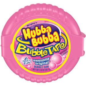 Hubba Bubba Gum Original Tape, 2 Ounces, 6 Per Box, 24 Per Case