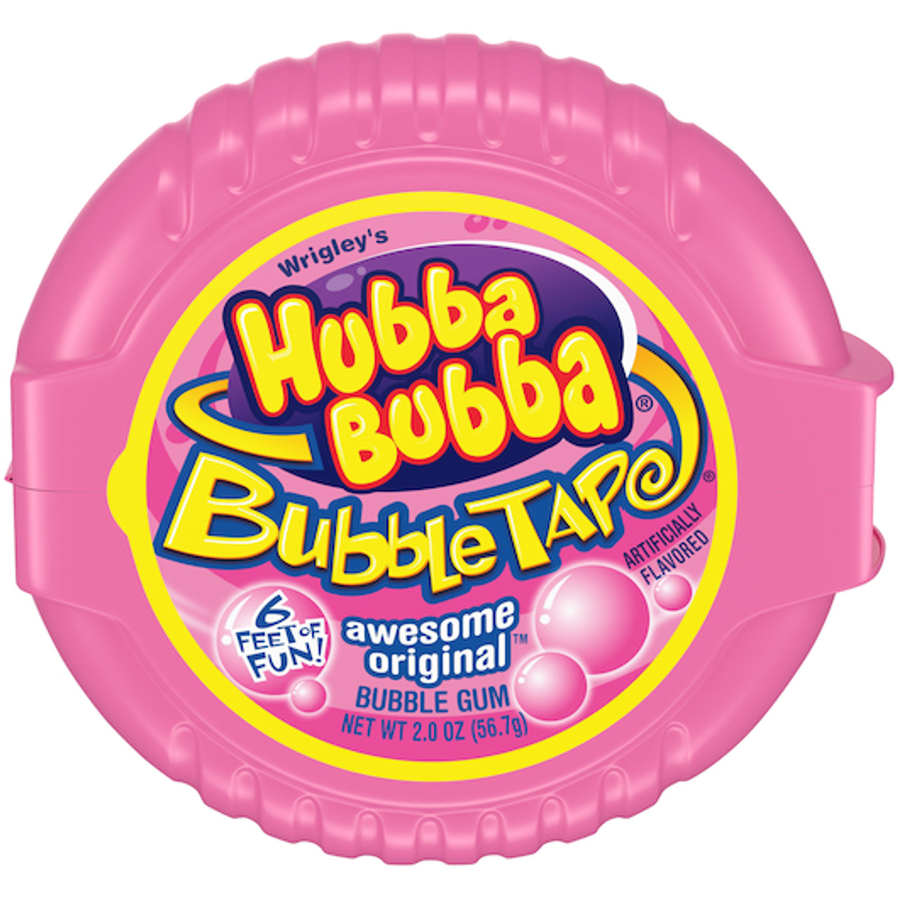 Hubba Bubba Gum Original Tape, 2 Ounces, 6 Per Box, 24 Per Case