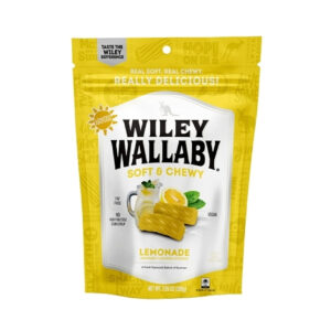 Wiley Wallaby Original Fruits & Lemonade Licorice Shipper, 48 Count, 1 Per Case