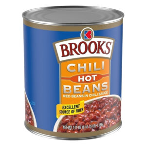 Brooks Hot Chili Beans, 111 Ounce, 6 Per Case