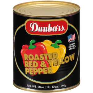 Dunbar s Peppers Red & Yellow Roasted, 28 Ounce, 12 Per Case