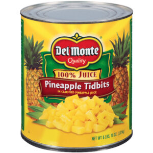 Del Monte Pineapple Tidbits In Juice, 106 Ounce, 6 Per Case