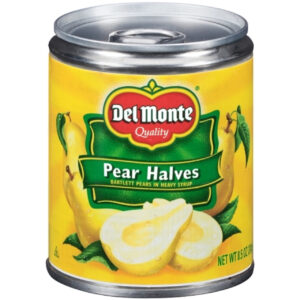 Del Monte Pears Halves In Heavy Syrup, 8.5 Ounce, 12 Per Case