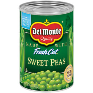 Del Monte Fresh Cut Sweet Peas, 15 Ounce, 24 Per Case
