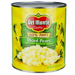 Del Monte Diced Pears In Juice, 105 Ounce, 6 Per Case