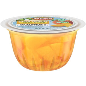 Del Monte Diced Peaches In 100% Juice, 4 Ounce, 48 Per Case