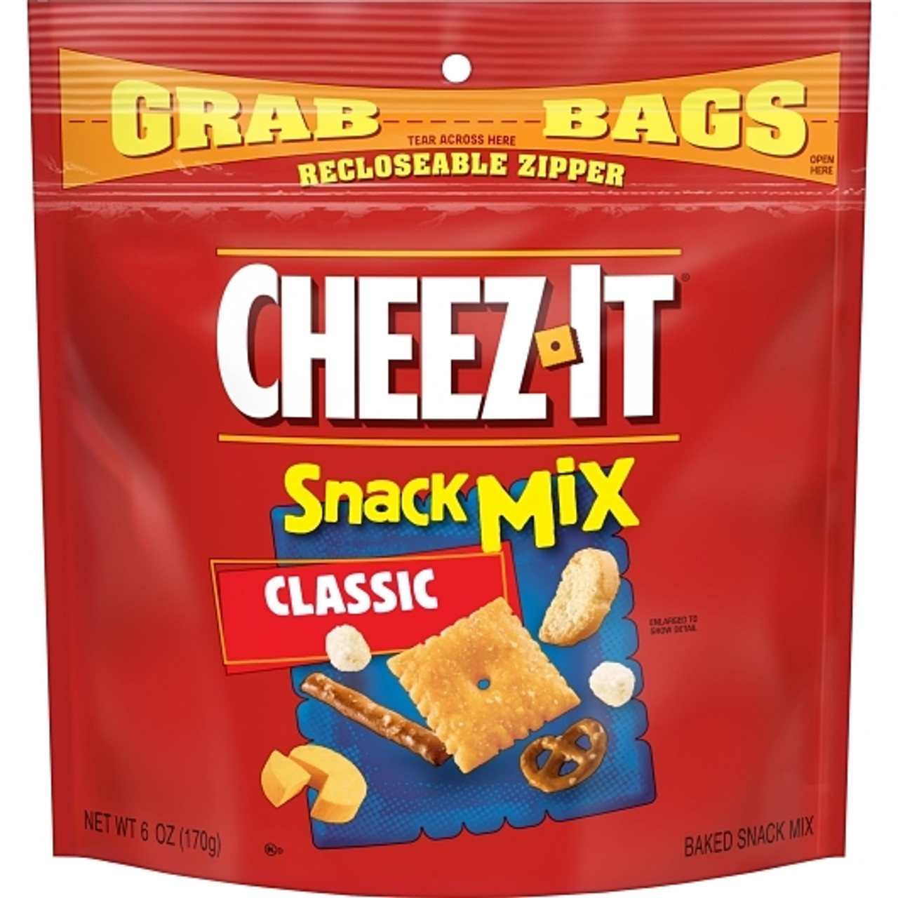 Cheez-It Grab Bag Classic Snack Mix, 6 Ounces, 8 Per Case