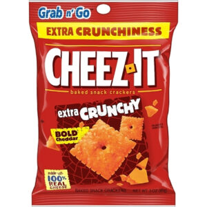 Kellogg's Cheez It Crackers Extra Crunchy, 3 Ounce, 6 Per Box, 6 Per Case