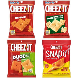 Kellogg's Cheez It Crackers 4 Flavors, 3 Ounce, 36 Per Case