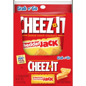 Sunshine Cheddar Jack Cracker, 3 Ounce, 6 Per Box, 6 Per Case