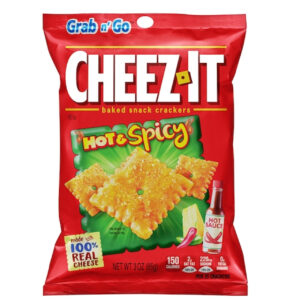 Cheez-It Hot & Spicy Snack, 3 Ounces, 6 Per Box, 6 Per Case