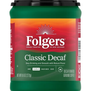 Folgers Decaffeinated Classic Roast, 9.6 Ounces, 6 Per Case