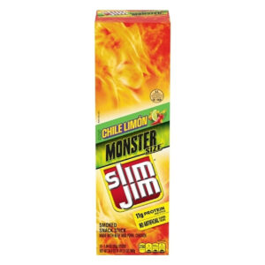 Slim Jim Chile Limon Pork & Beef Snacks, 1.94 Ounce, 18 Per Box, 6 Per Case