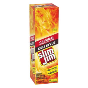 Slim Jim Deli Style Smoked Meat Snack Sticks, 1.8 Ounces, 18 Per Box, 6 Per Case