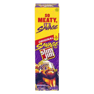 Slim Jim Meat Sticks Savage Original, 3 Ounces, 72 Per Case
