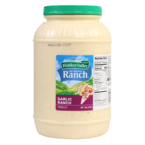 Hidden Valley Garlic Ranch Dressing, 1 Gallon, 2 Per Case