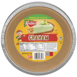 Keebler Ready Crust 9 inch Reduced Fat Graham Cracker Pie Crust, 6 Ounce, 12 Per Case