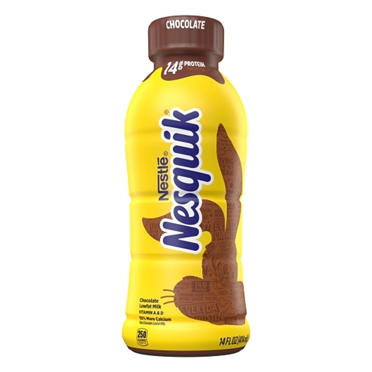 Nesquik Lowfat Chocolate Milk, 14 Fluid Ounce, 12 Per Case