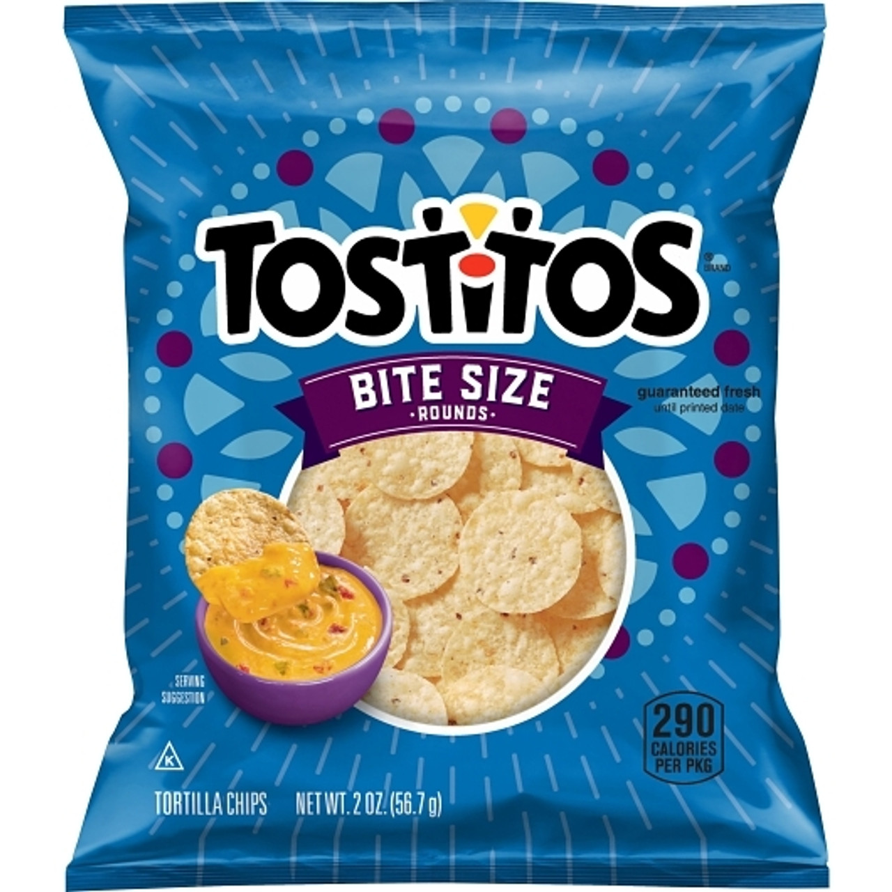 Tostitos Bite Size Rounds Tortilla Chips, 2 Ounce, 64 Per Case