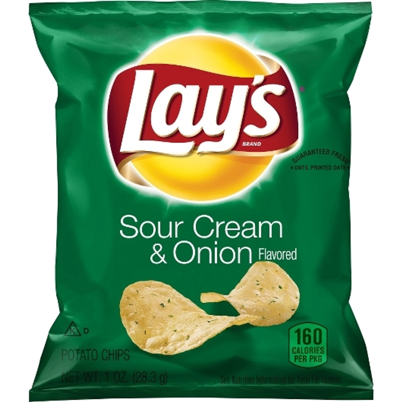 Lay s Sour Cream & Onion Potato Chips, 1 Ounce, 104 Per Case