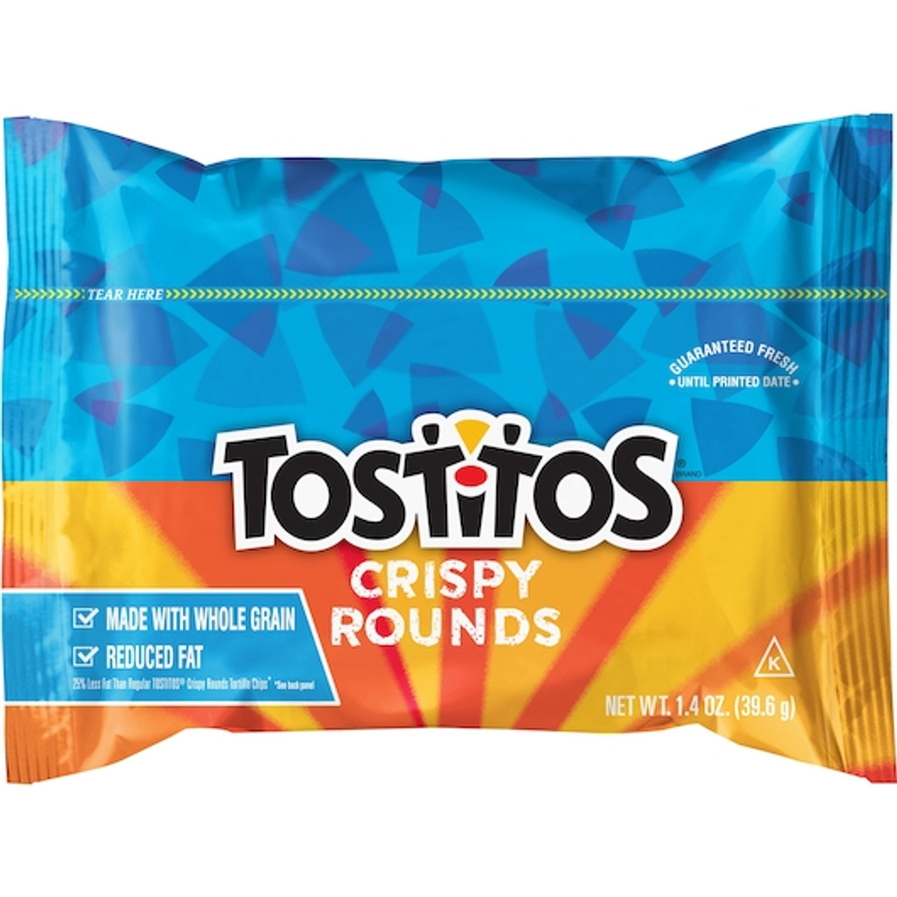 Tostitos Reduced Fat Top N Go Rounds Tortilla Chips, 1.4 Ounce, 44 Per Case