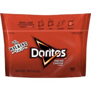 Doritos Nacho Cheese Walking Taco Tortilla Chips, 2.5 Ounce, 18 Per Case