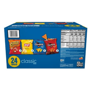 Frito Lay Classic Flavor Chips Mixed Box, 24 Count, 1 Per Case