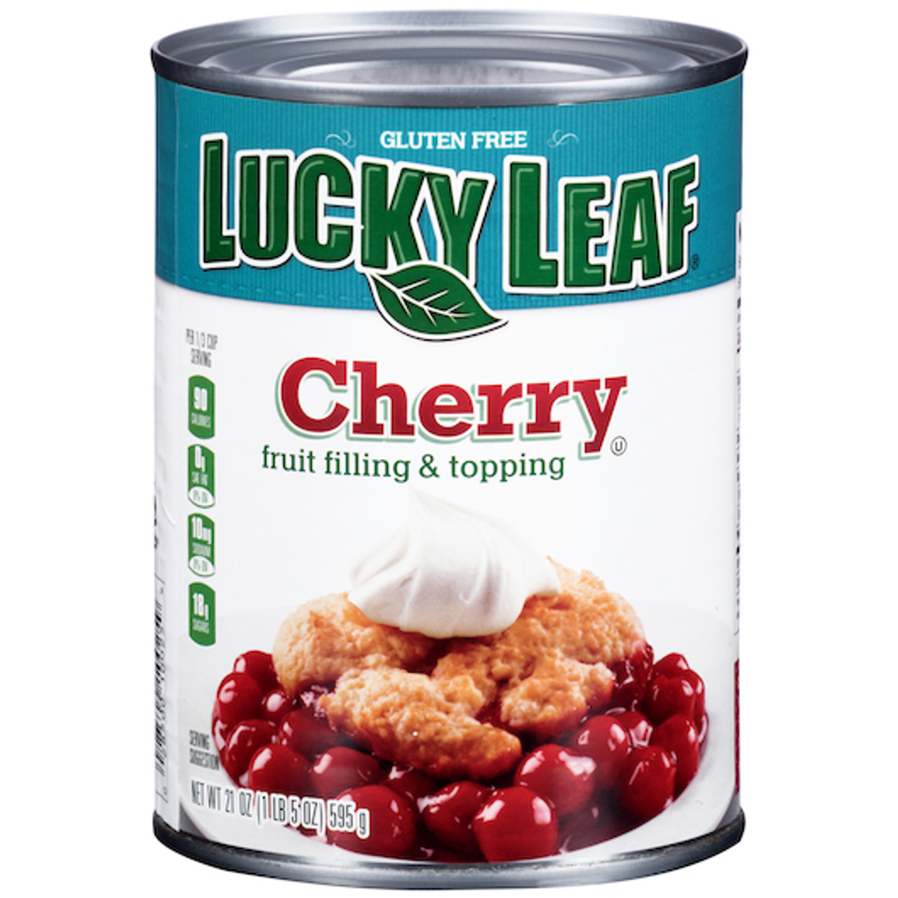 Lucky Leaf Cherry Fruit Pie Filling & Topping, 21 Ounce, 8 Per Case