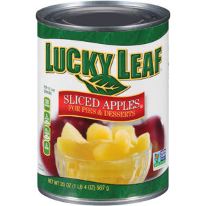 Lucky Leaf Sliced Apples In Water, 20 Ounce, 12 Per Case
