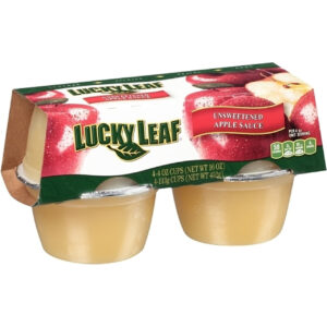 Lucky Leaf Unsweetened Applesauce, 16 Ounce, 12 Per Case