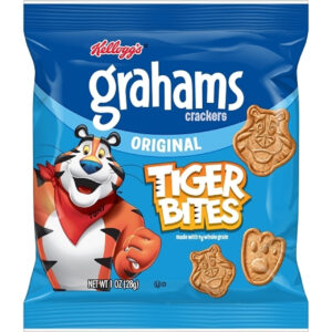 Kelloggs Tiger Bites Original Graham Cracker Snacks, 1 Ounces, 150 Per Case