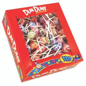 Spangler Candy Dumdum Pops Lollipops, 120 Count, 1 Per Pack, 18 Per Case