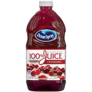 Ocean Spray 100% Cranberry Juice, 64 Fluid Ounce, 8 Per Case