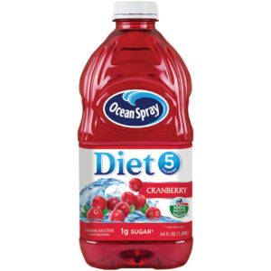 Ocean Spray Diet Cranberry Juice, 64 Fluid Ounces, 8 Per Case